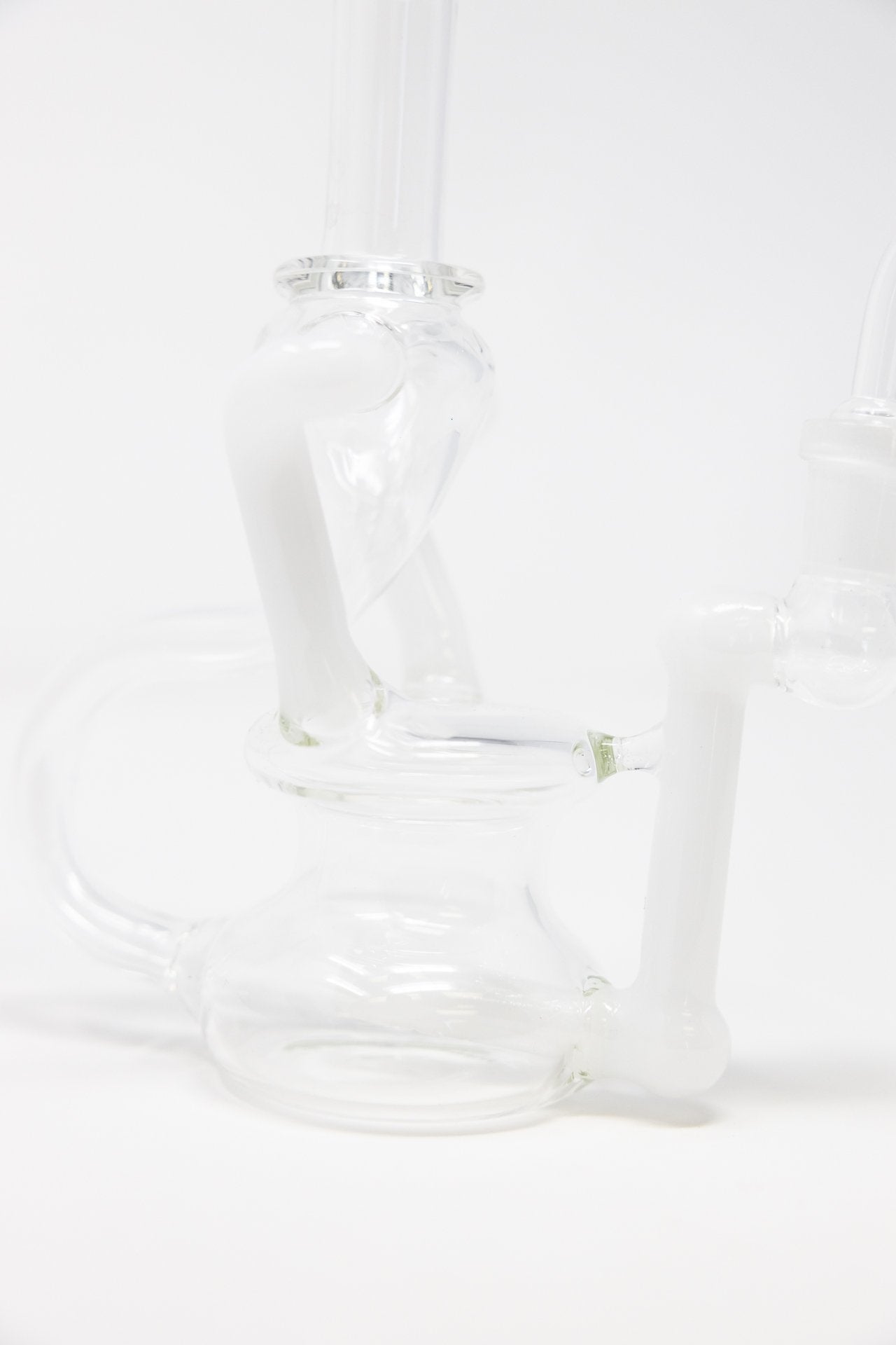 White Smoke 6" Recycler Dab Rig StonedGenie.com Dab rig