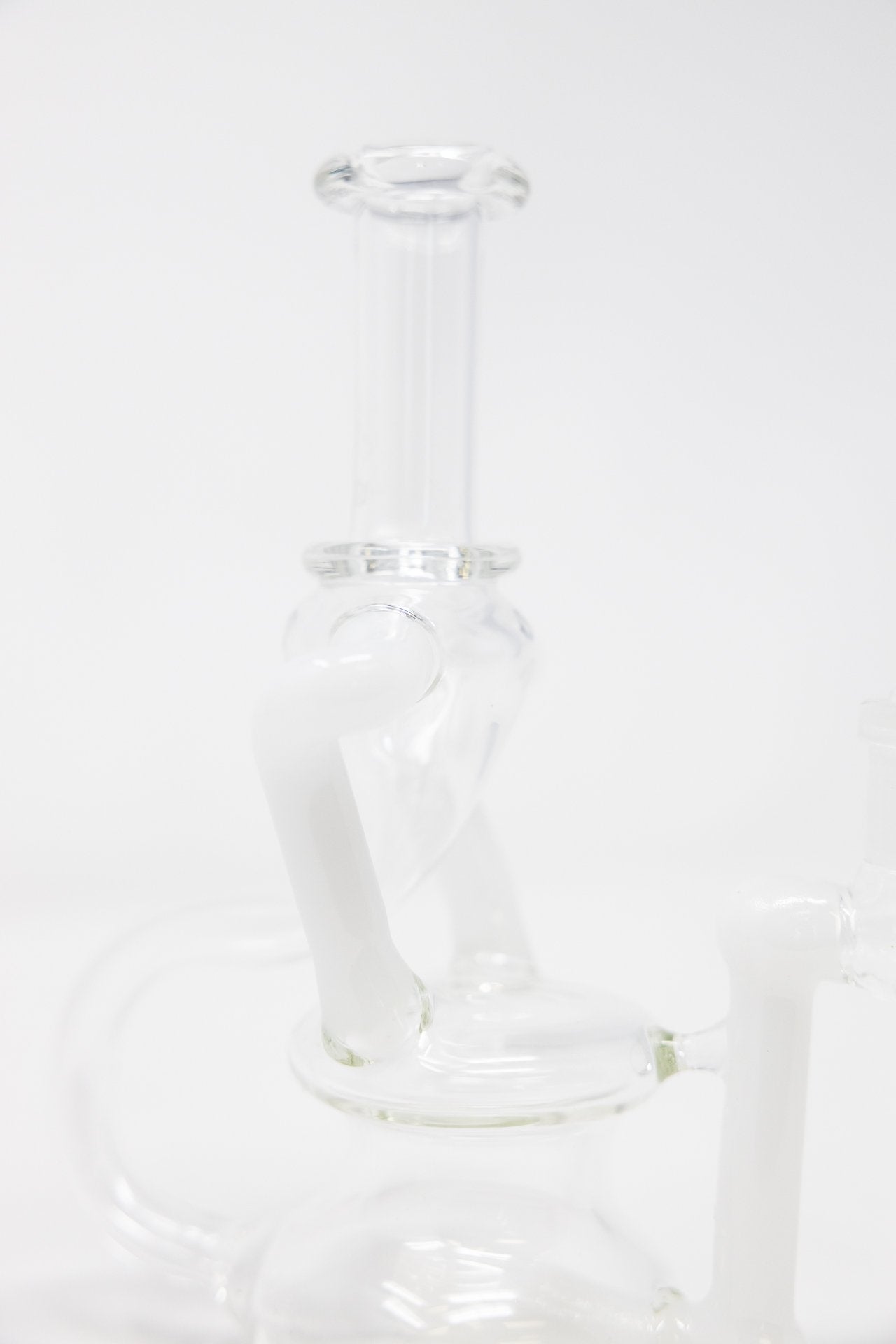 White Smoke 6" Recycler Dab Rig StonedGenie.com Dab rig