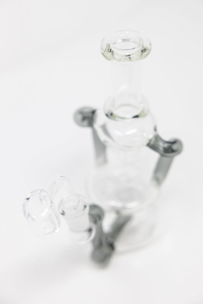7" Colored Joint Recycler Dab Rig