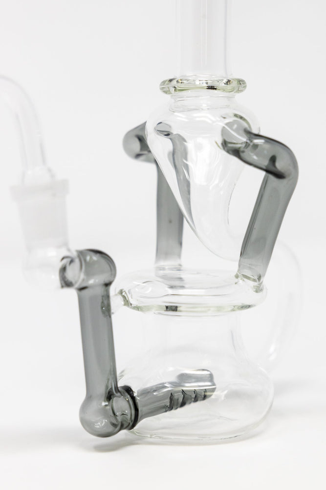 7" Colored Joint Recycler Dab Rig