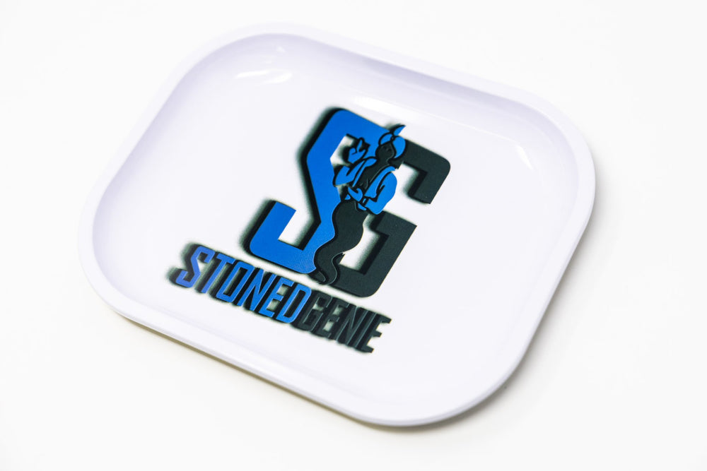 Dodger Blue Stoned Genie Rolling Tray Accessories
