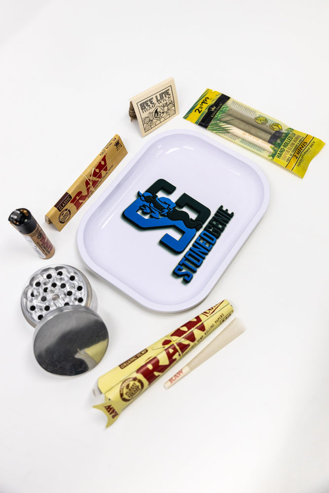 Stoned Genie Rolling Tray Combo Set