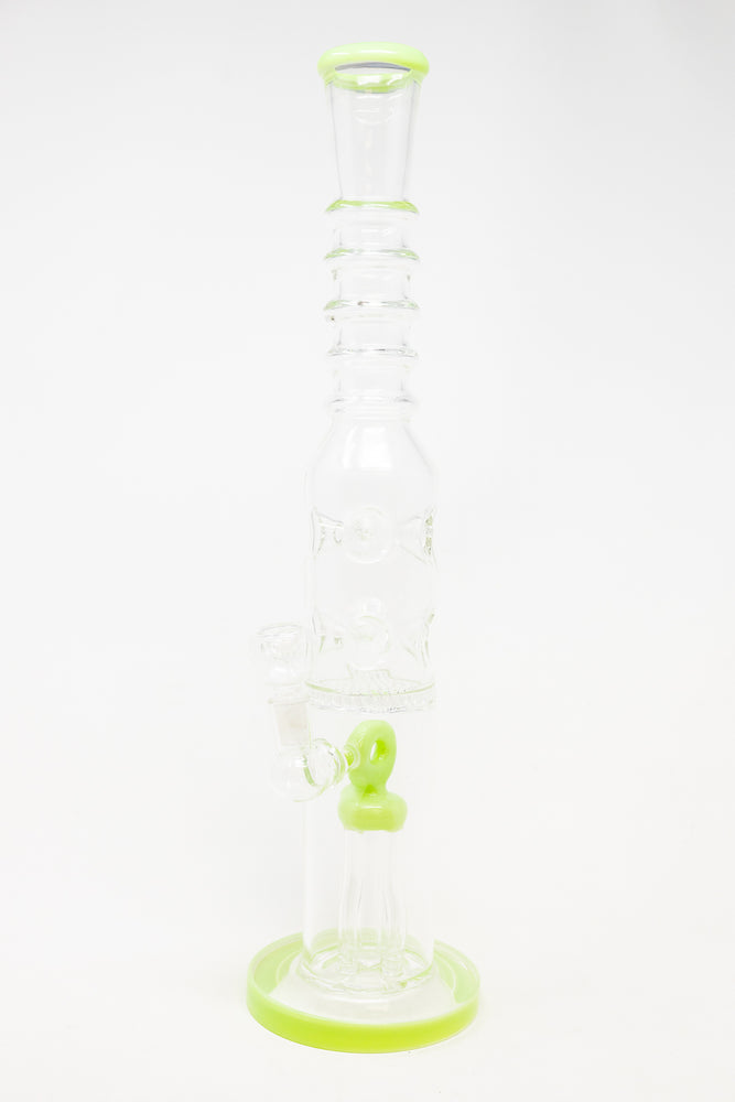16" Slime Green Jellyfish Honeycomb Bong