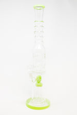 16" Slime Green Jellyfish Honeycomb Bong