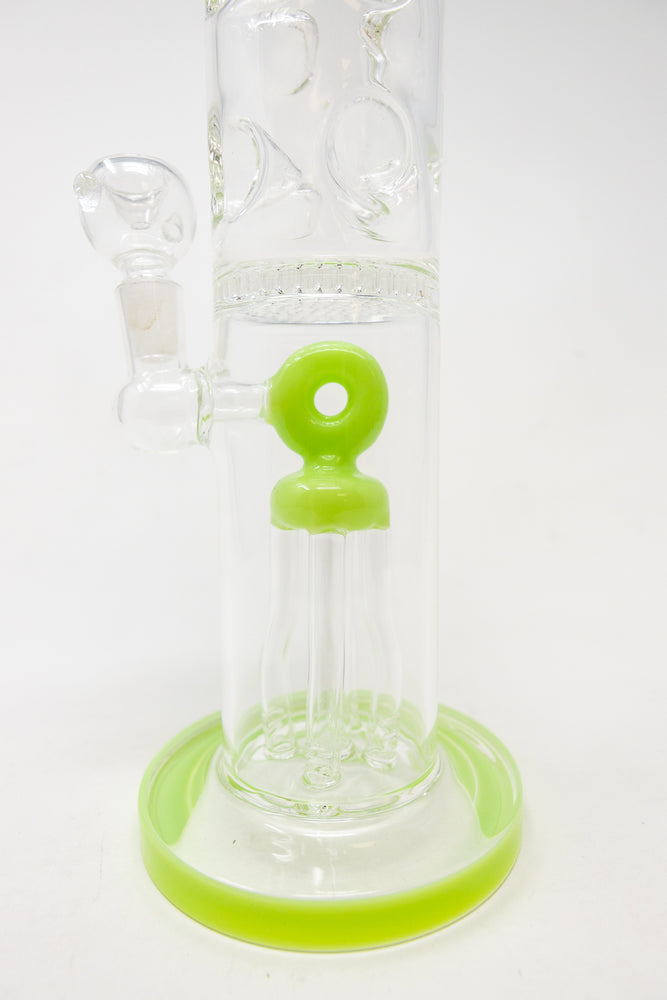 16" Slime Green Jellyfish Honeycomb Bong
