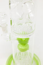 16" Slime Green Jellyfish Honeycomb Bong