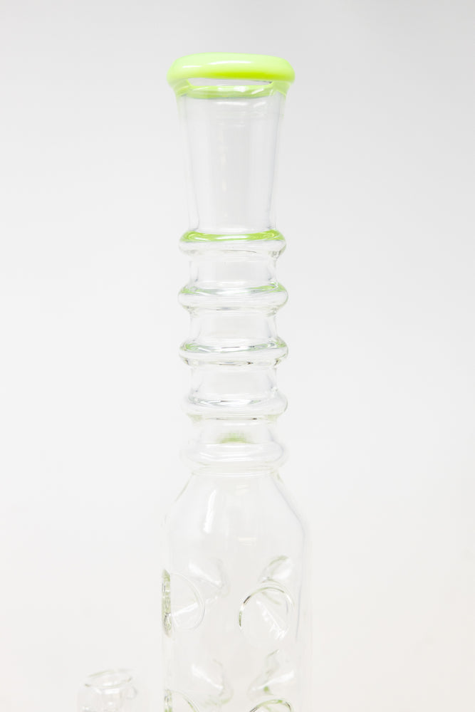16" Slime Green Jellyfish Honeycomb Bong