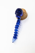 Midnight Blue Skull Head Dab Tool StonedGenie.com Accessories