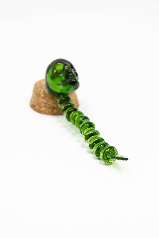 Olive Drab Skull Head Dab Tool StonedGenie.com Accessories