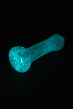 Dark Slate Gray 4" Glow in the Dark Spoon Glass Hand Pipe StonedGenie.com Glass Pipes