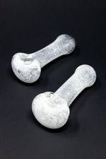 4" Glow in the Dark Spoon Glass Hand Pipe