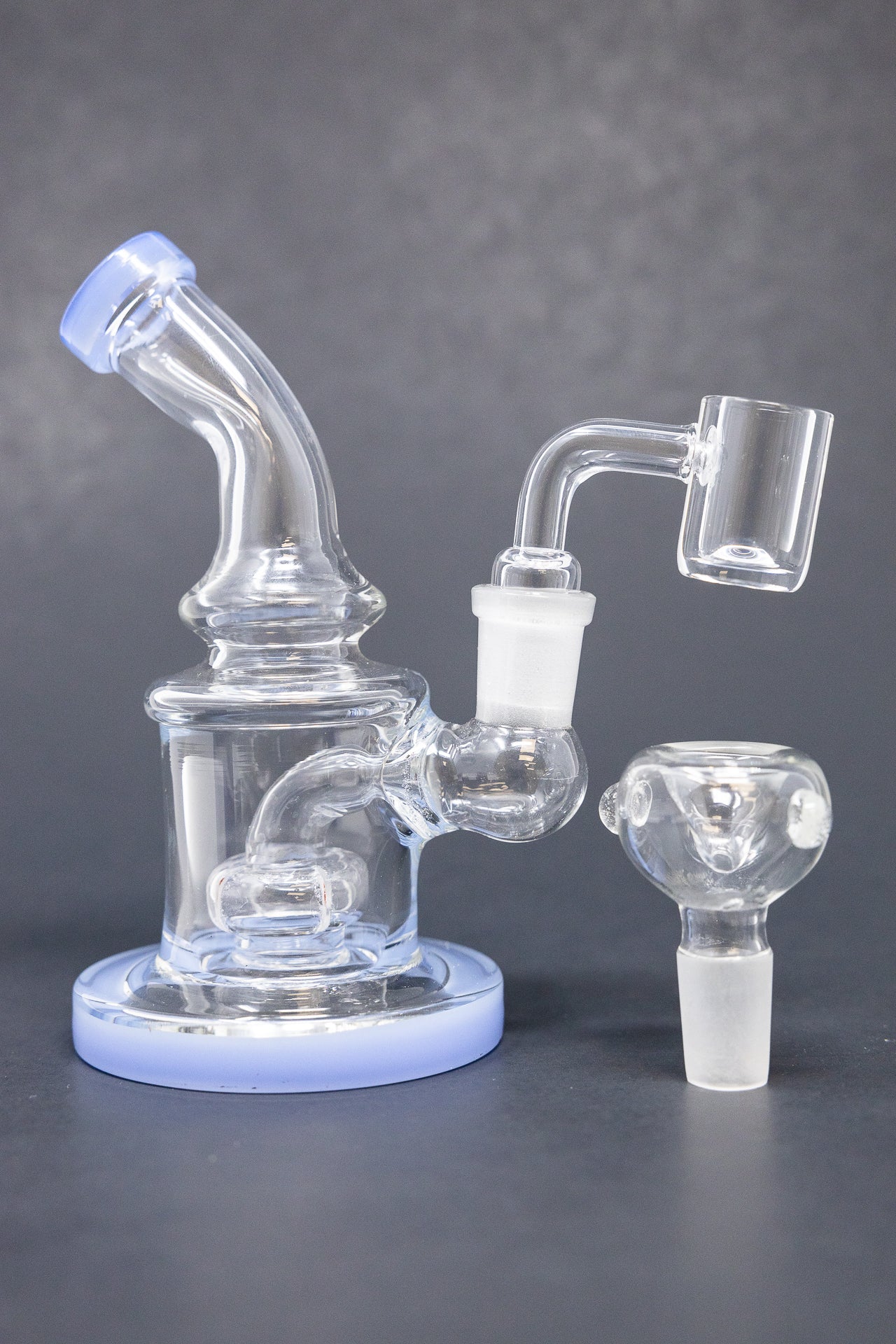 4" Shower Bend Dab Rig StonedGenie.com