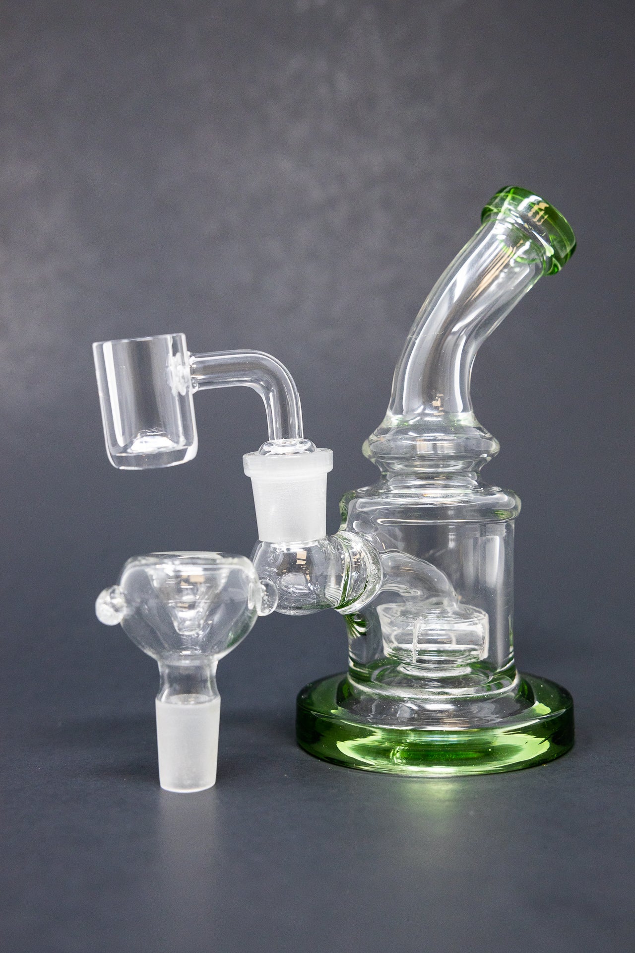 4" Shower Bend Dab Rig StonedGenie.com