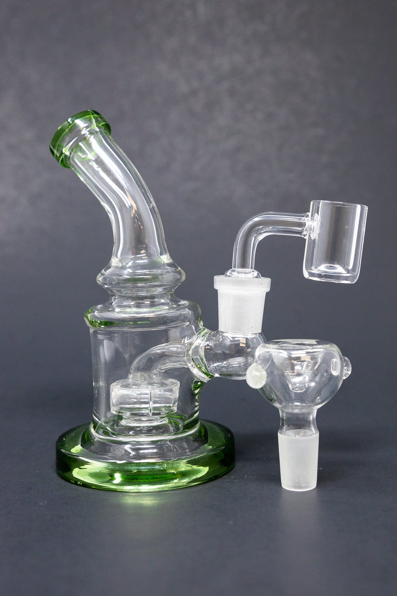 4" Shower Bend Dab Rig StonedGenie.com