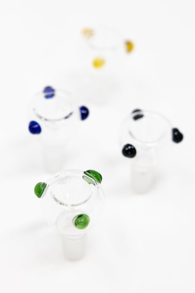 14mm Male Colored Dot Bowl Pc