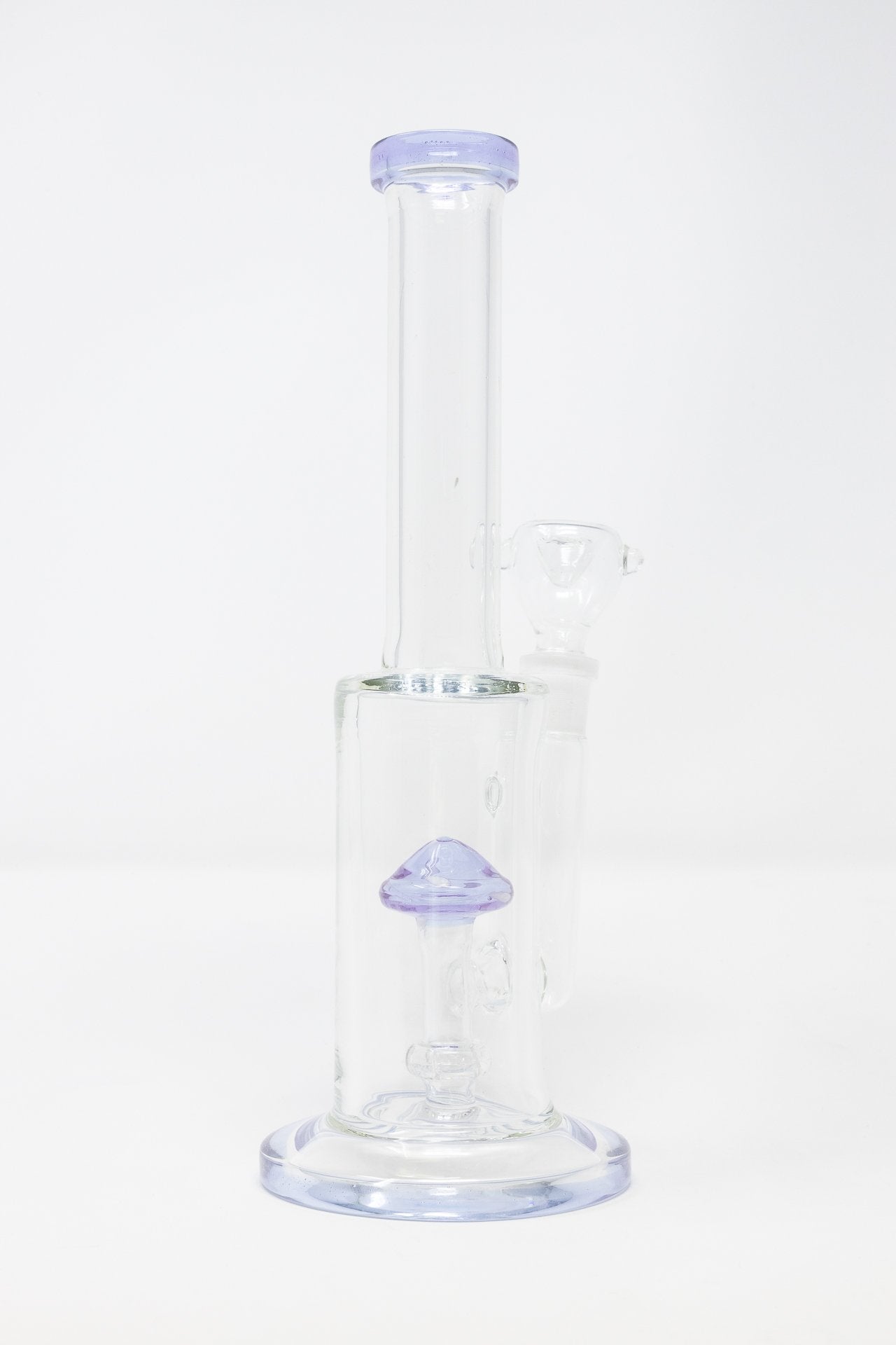 Light Gray 10” Mushroom Percolator Bong StonedGenie.com Bong