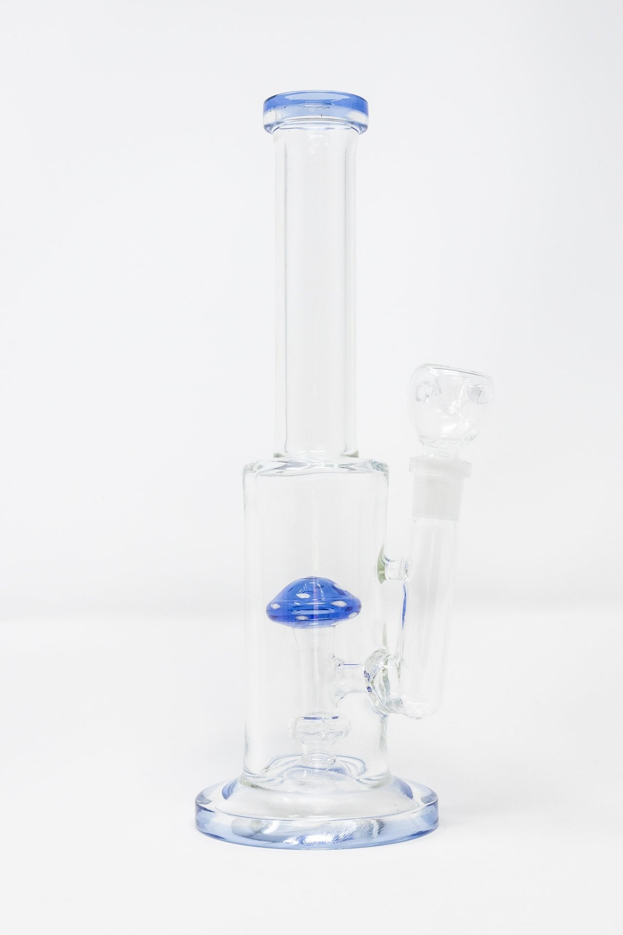 Steel Blue 10” Mushroom Percolator Bong StonedGenie.com Bong