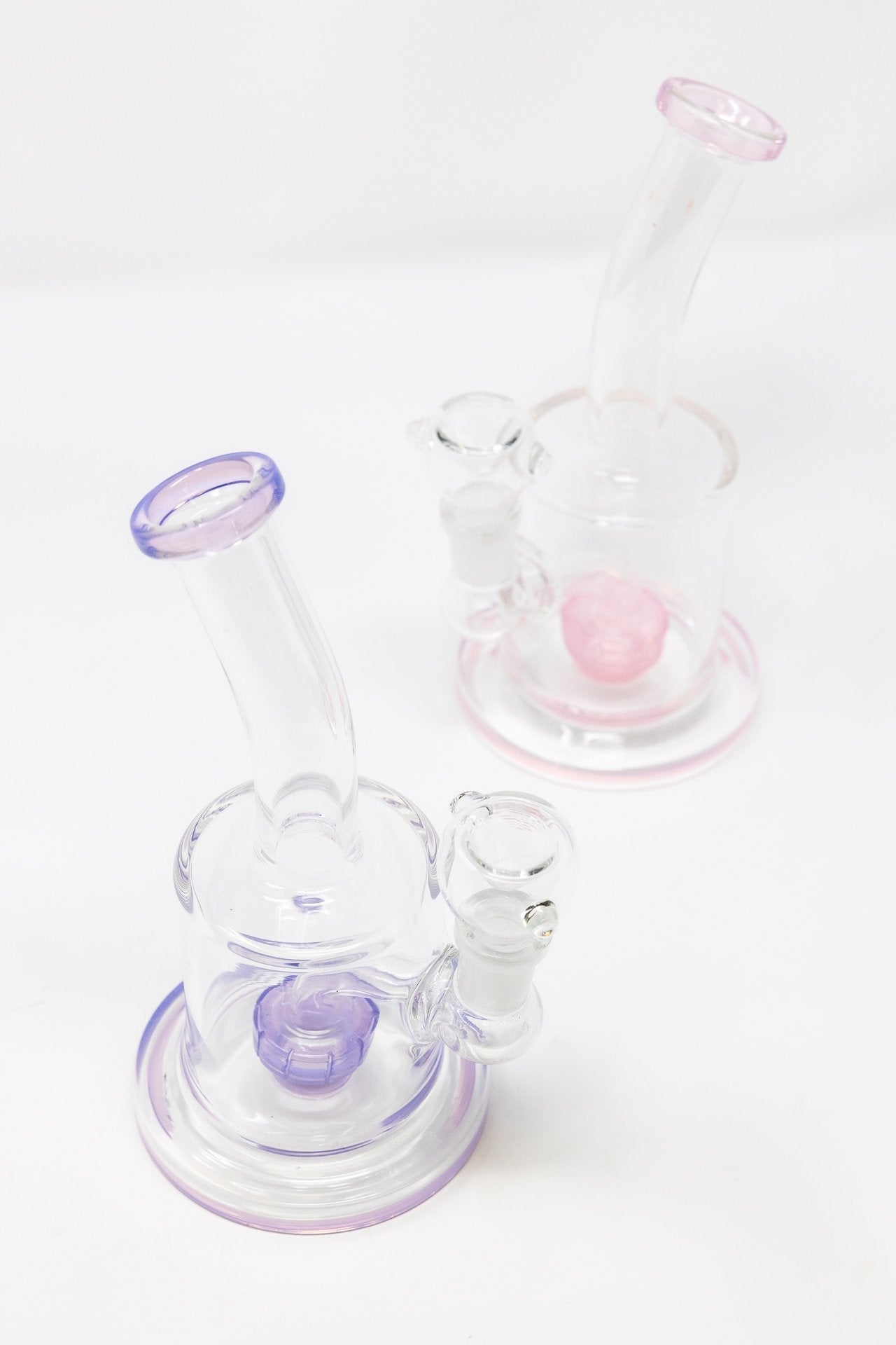 6.5" Flat Base Shower Bend Dab Rig StonedGenie.com