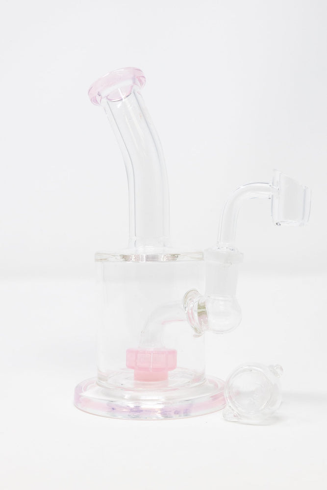 6.5" Flat Base Shower Bend Dab Rig
