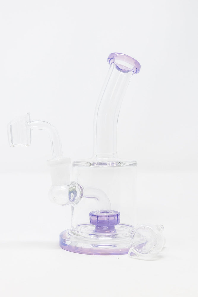 6.5" Flat Base Shower Bend Dab Rig