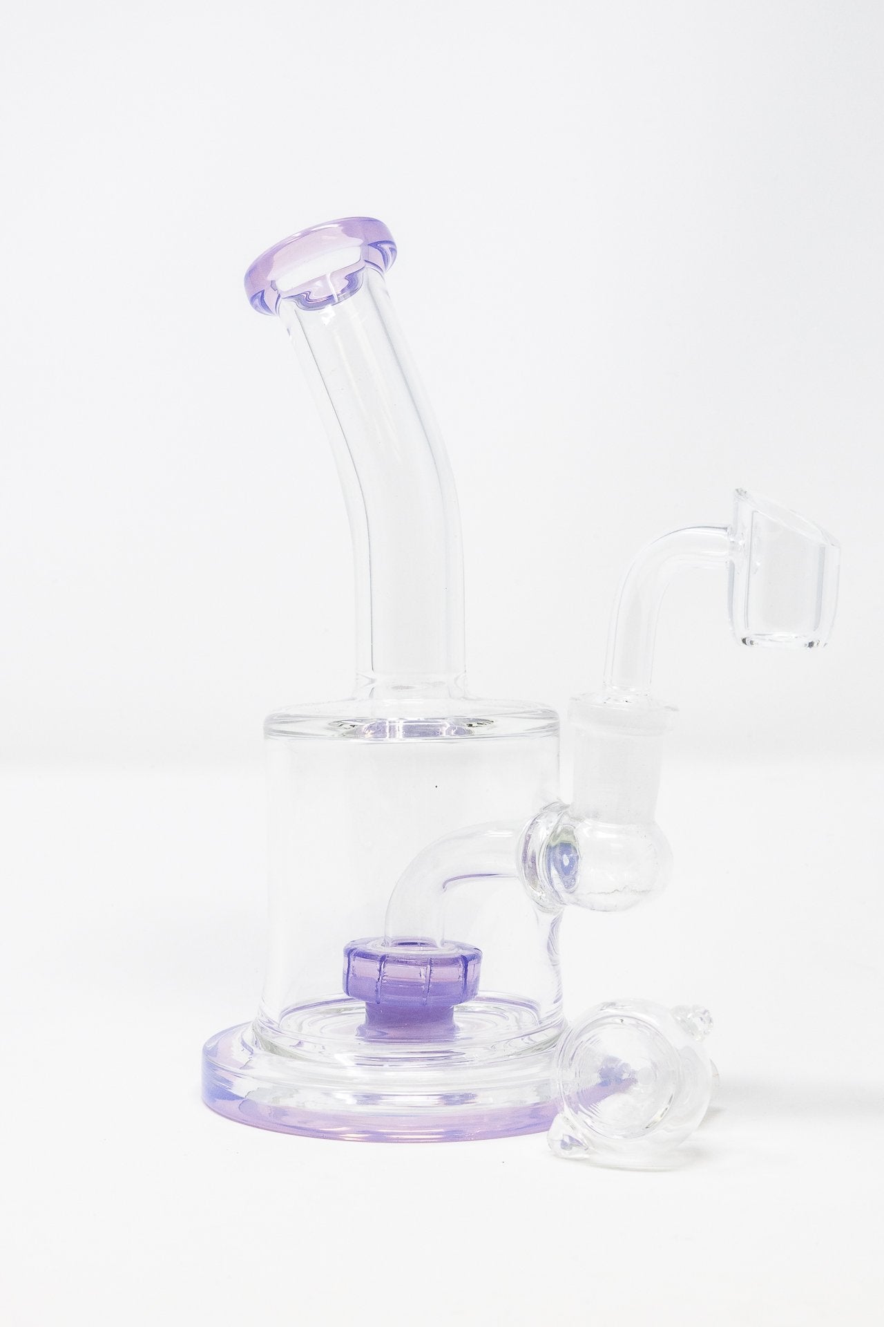 6" Flat Base Shower Bend Dab Rig