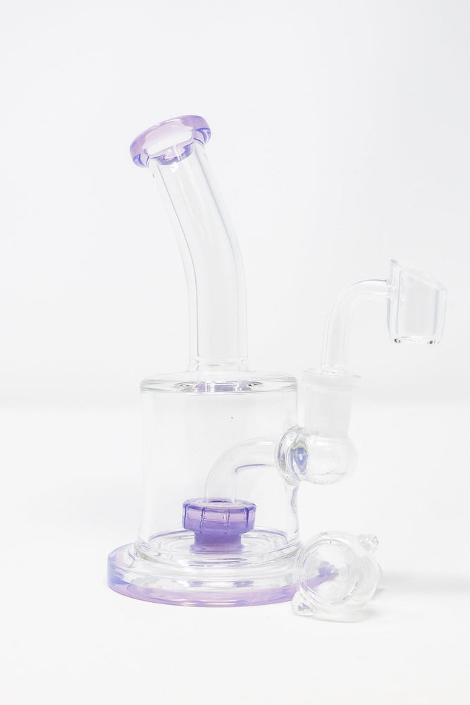 6.5" Flat Base Shower Bend Dab Rig