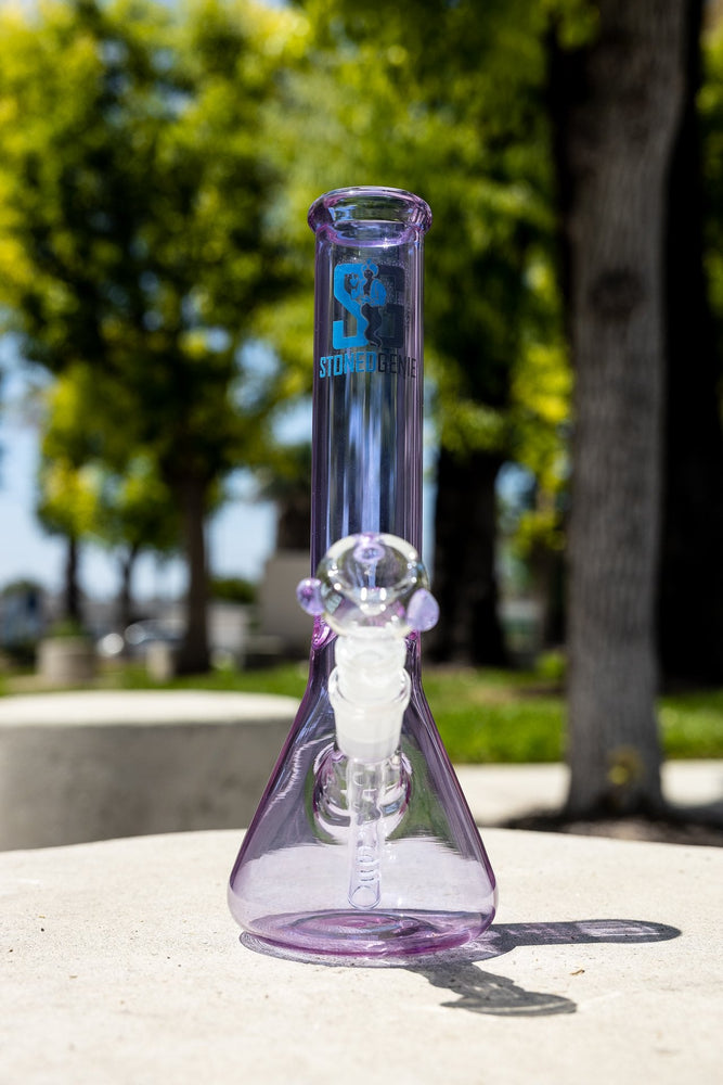 9.5" Stoned Genie Purple Lavender Bong