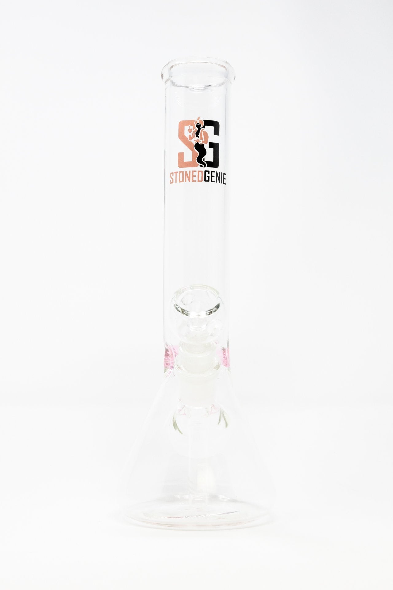 11” Stoned Genie Pink Middle Accent Bong