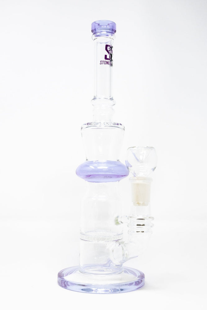 12" Stoned Genie Purple Lavender Honeycomb Bong