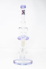 12" Stoned Genie Purple Lavender Honeycomb Bong