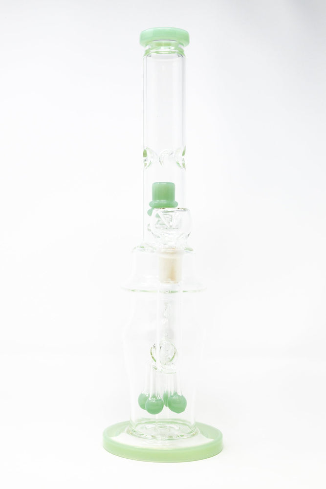 16" Thick Double Percolator Bong w/ Ice Catcher