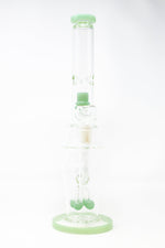 Dark Sea Green 16" Thick Double Percolator Bong w/ Ice Catcher StonedGenie.com Bong