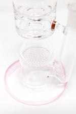 Misty Rose 11" Premium White Neck Rocket Honeycomb Bong StonedGenie.com Bong