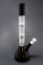 14" Black Triple Percolator Bong