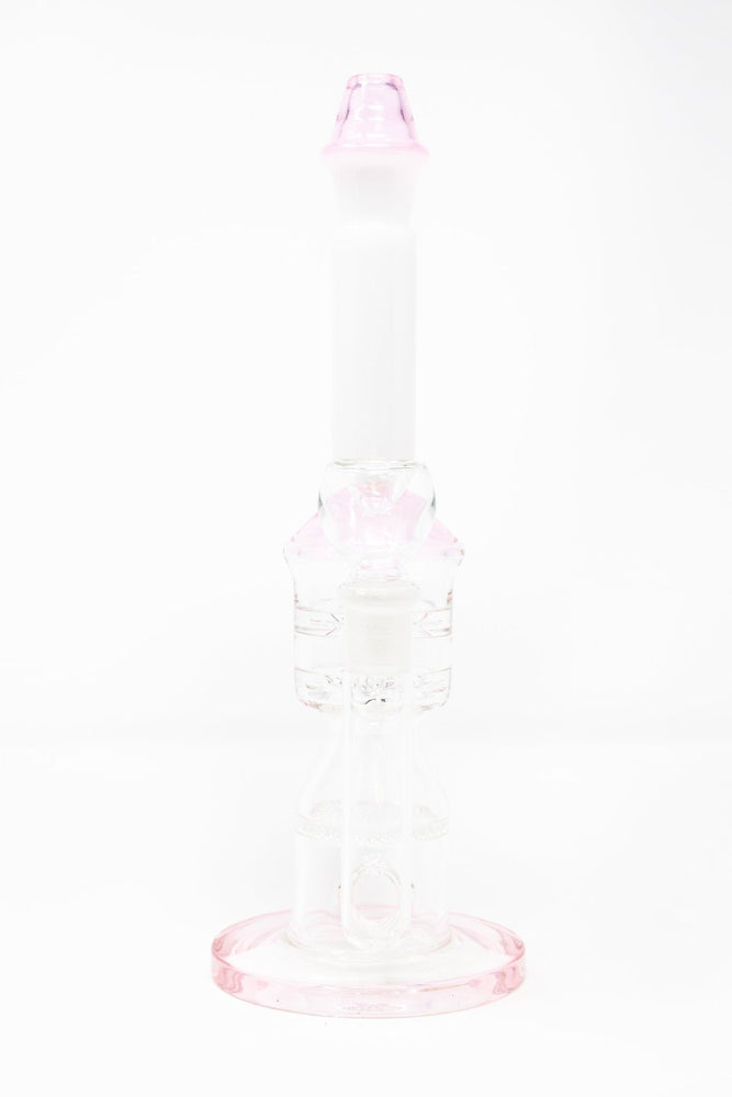 11" Premium White Neck Rocket Honeycomb Bong