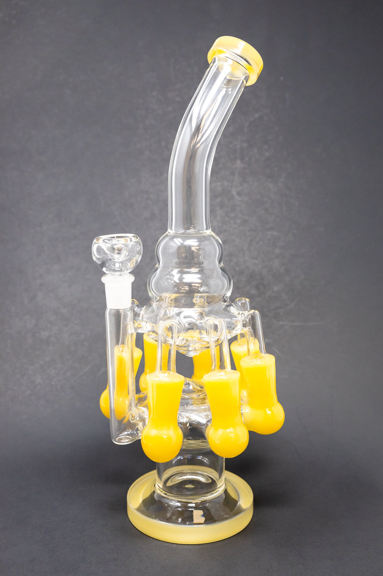 12" Yellow Seven Side Recycler