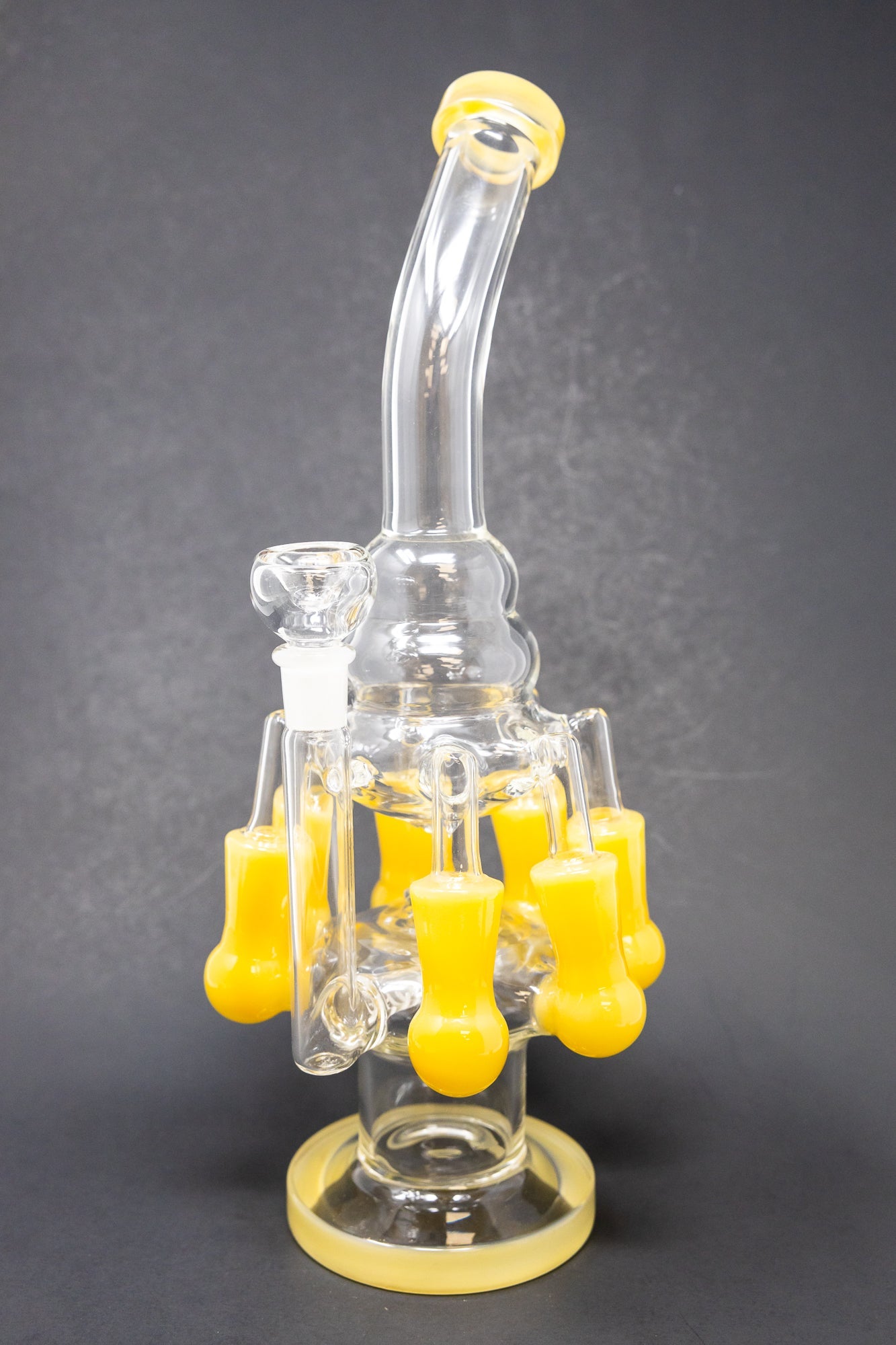 12" Yellow Seven Side Recycler
