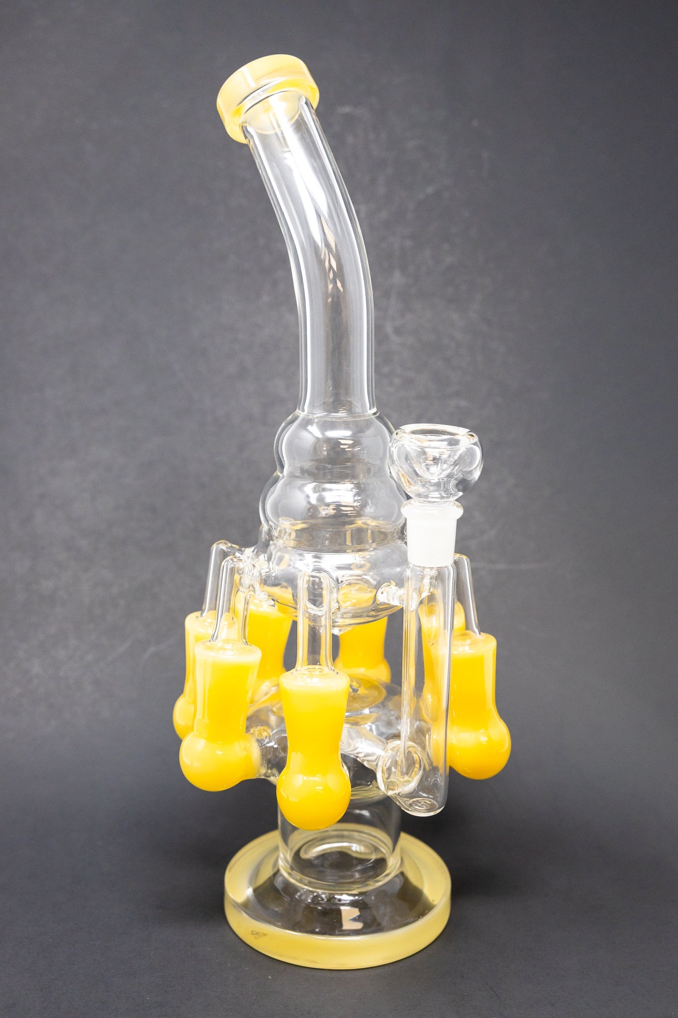 12" Yellow Seven Side Recycler