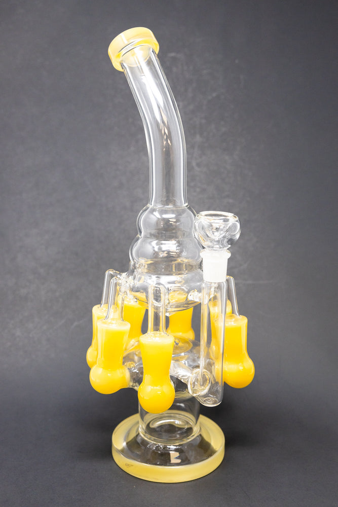 12" Yellow Seven Side Recycler