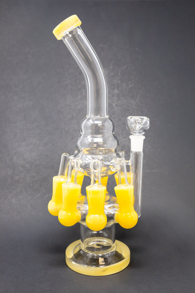 12" Yellow Seven Side Recycler
