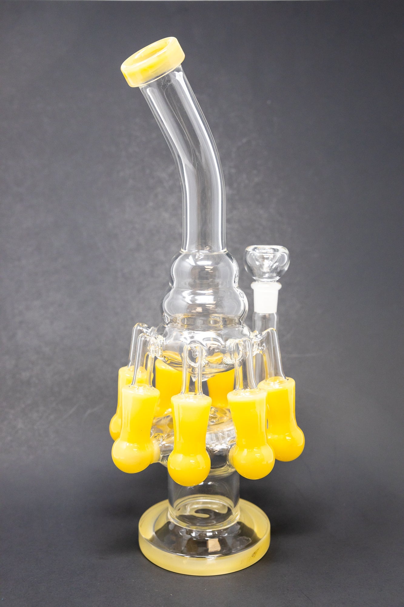 12" Yellow Seven Side Recycler