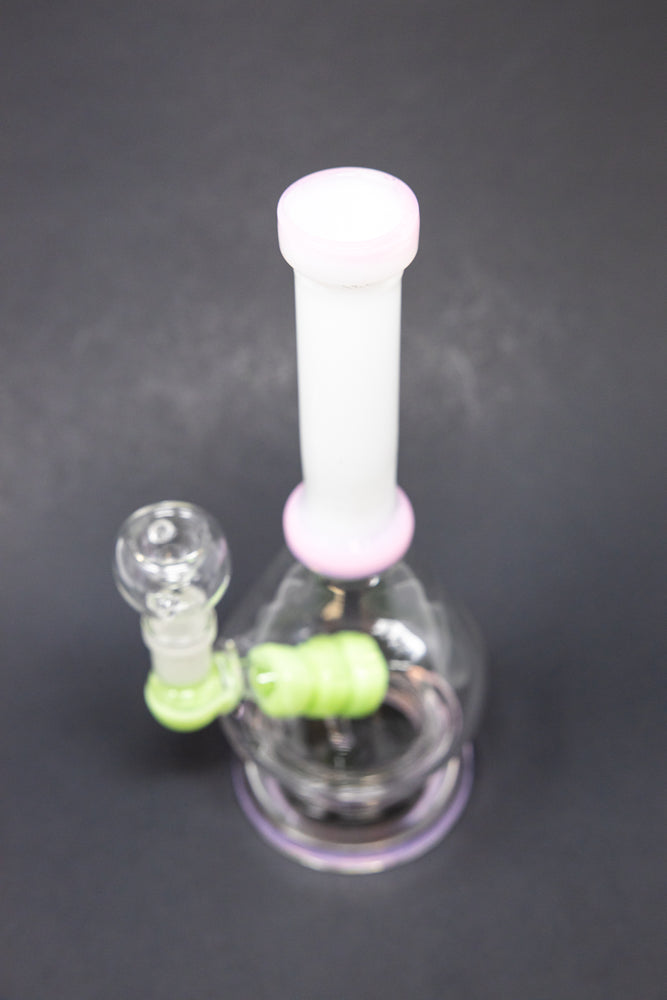 8" Single Percolator Flat Base Bong