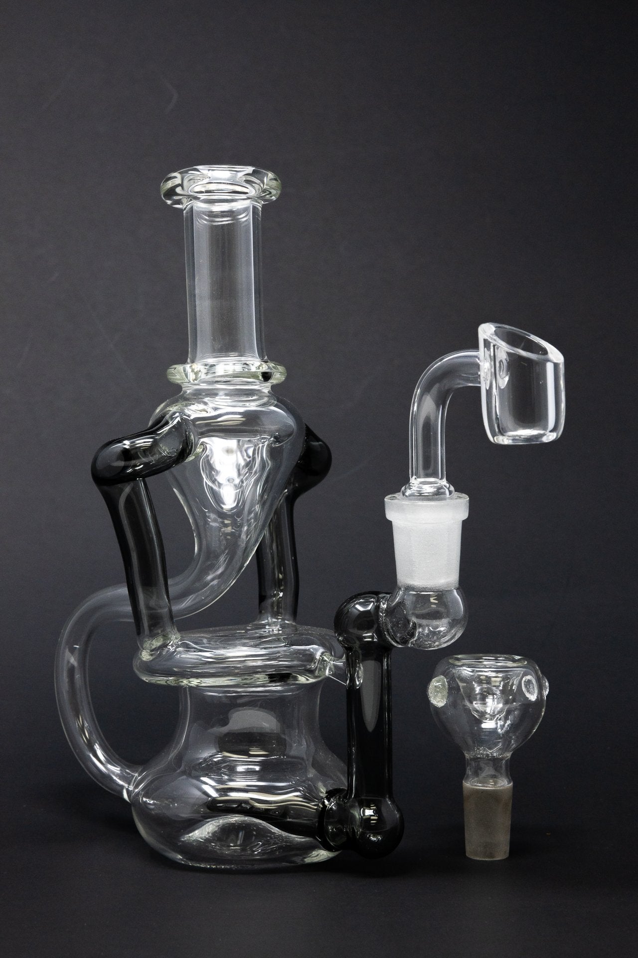 7" Colored Joint Recycler Dab Rig StonedGenie.com