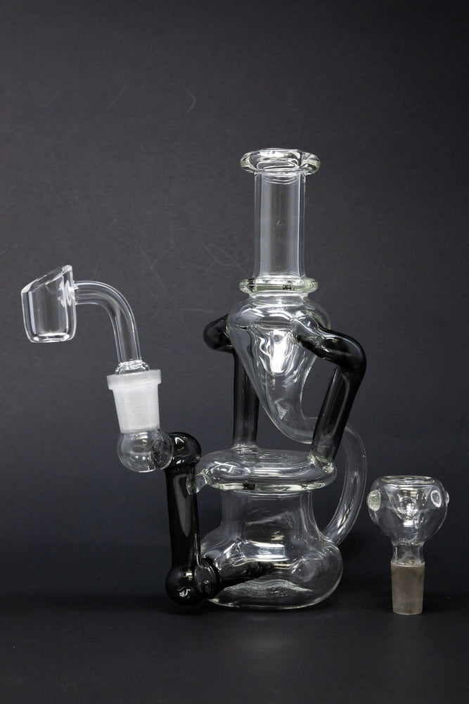 7" Colored Joint Recycler Dab Rig