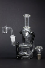 7" Colored Joint Recycler Dab Rig