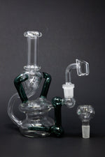 7" Colored Joint Recycler Dab Rig