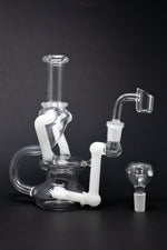 7" Colored Joint Recycler Dab Rig