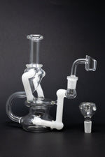 Dark Slate Gray 6" Recycler Dab Rig StonedGenie.com Dab rig