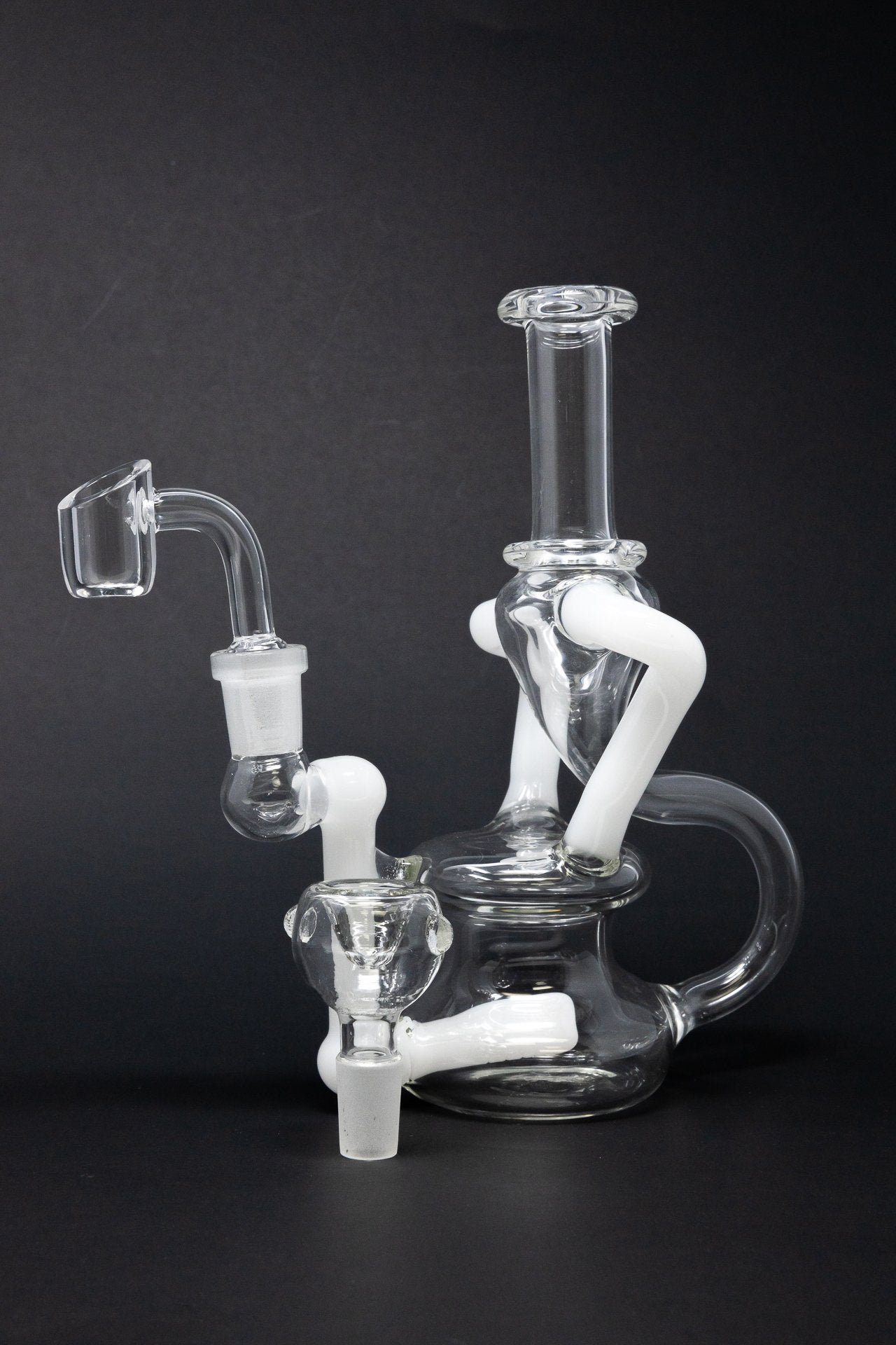 Dark Slate Gray 6" Recycler Dab Rig StonedGenie.com Dab rig