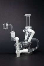 7" Colored Joint Recycler Dab Rig